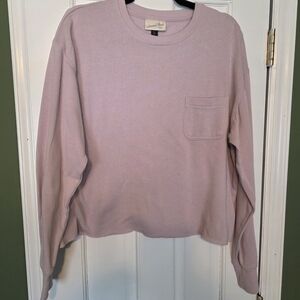 Universal Thread Lilac Long Sleeve Tee with Pocket